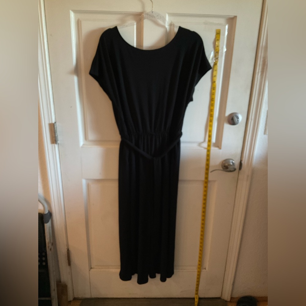 NWT Black midi jumpsuit
